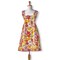 Springtime Floral Pinafore Smock Cotton Apron 2 Pockets, One Size Fits Most, Machine Wash